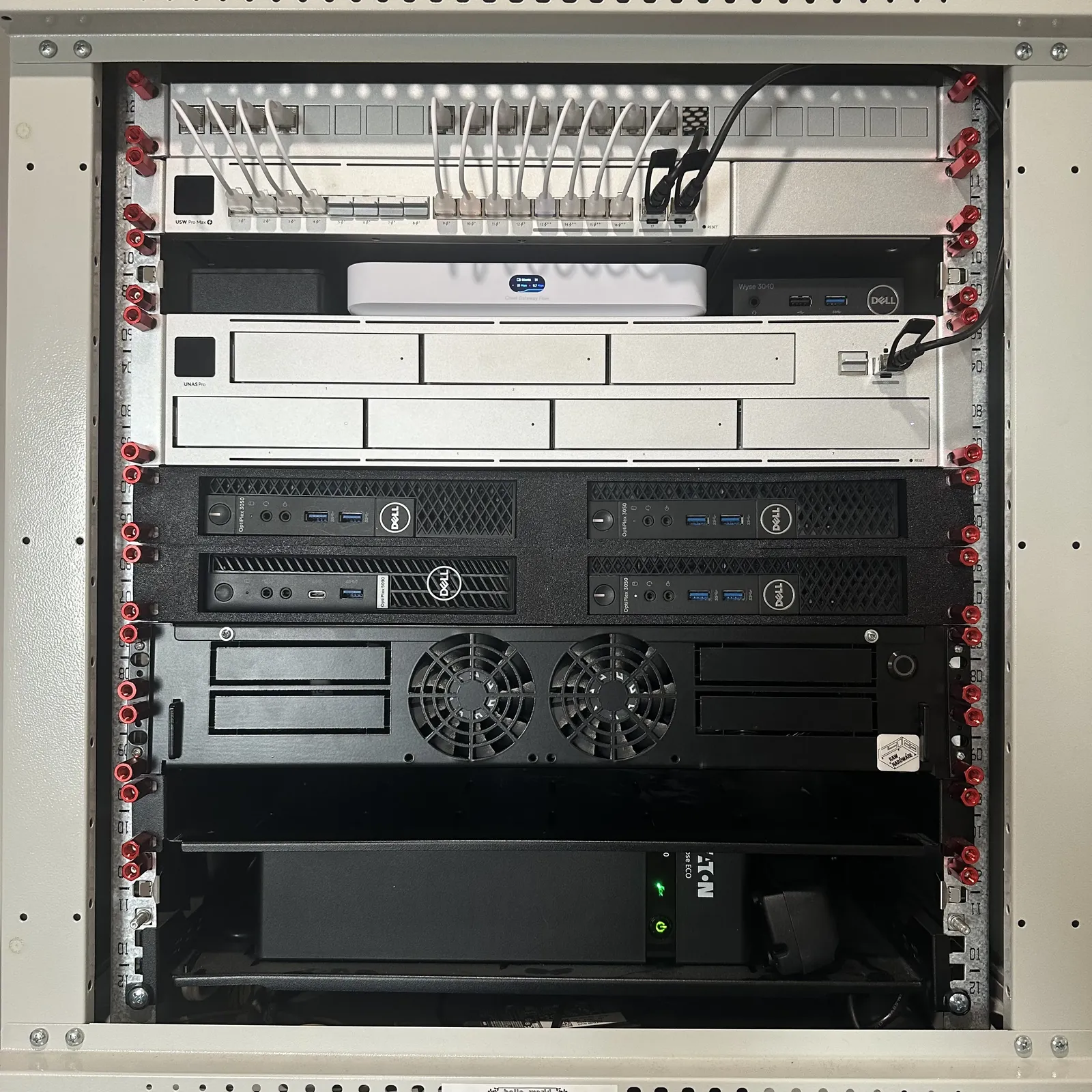 Szafa rack po downsize